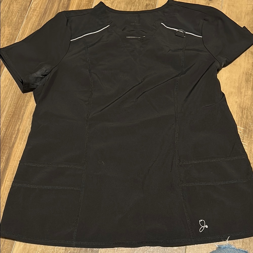 Jaanuu Black Women's Scrub Top